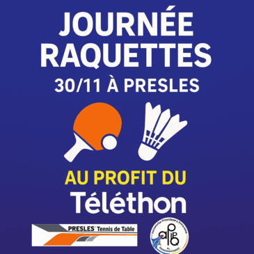 🎗️ Journée Raquettes en faveur du Téléthon 🎗️