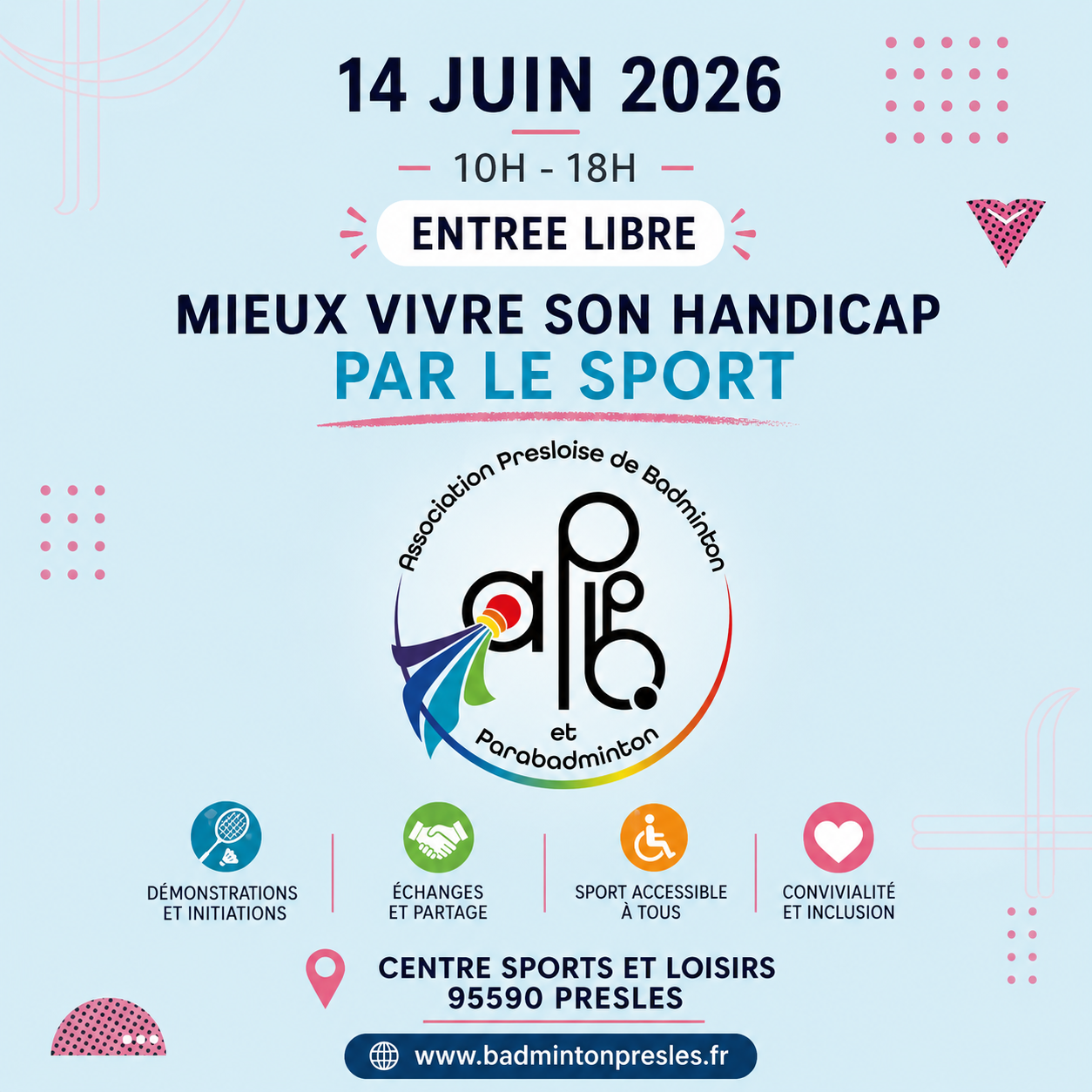 Journée découverte : mieux vivre son handicap par le sport à Presles